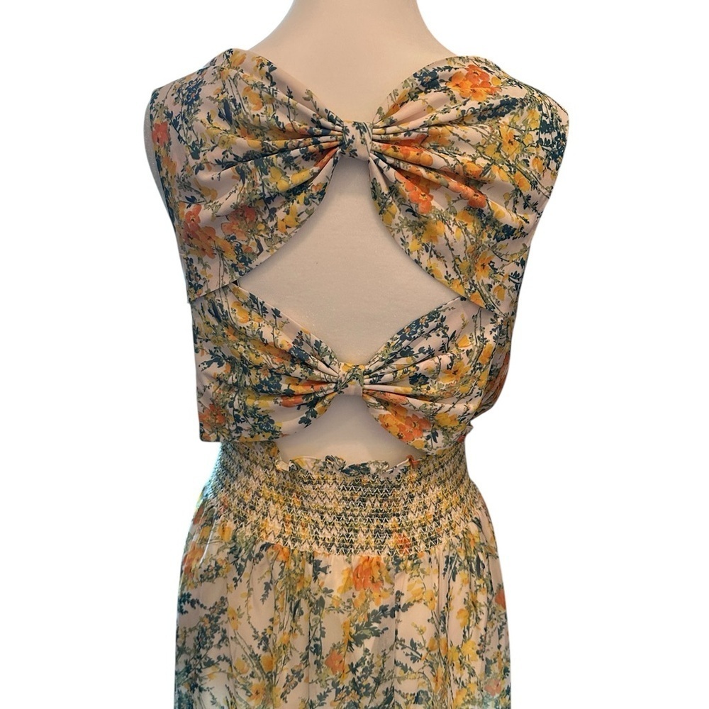 Sachin + Babi NWT Anastasia MIDI Dress in Sunshine/Teal Bouquet Q1187 - Picture 5 of 7